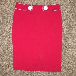 Red skirt